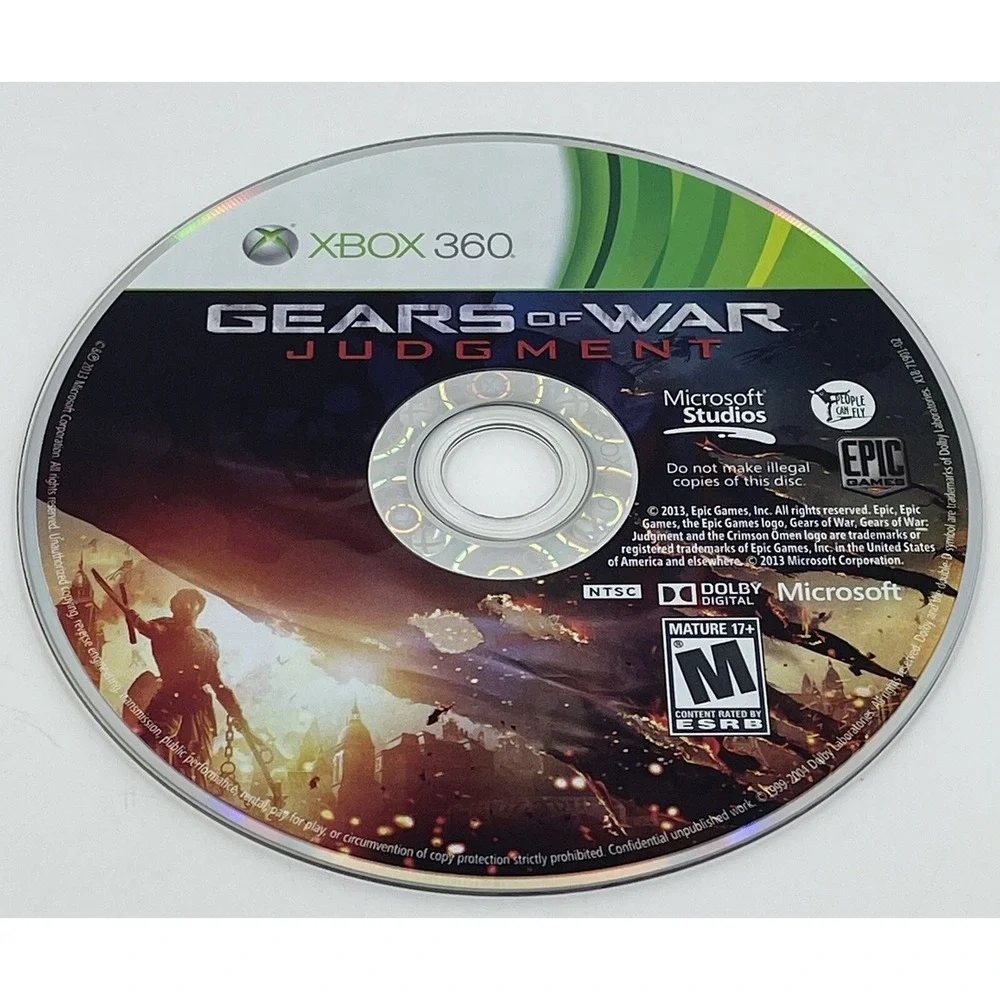 Gears of War: Judgment (Microsoft Xbox 360, 2013) Game‎ Disc Only